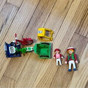 Play mobile biking excursion set plus extra bike & bike rack-in great condition